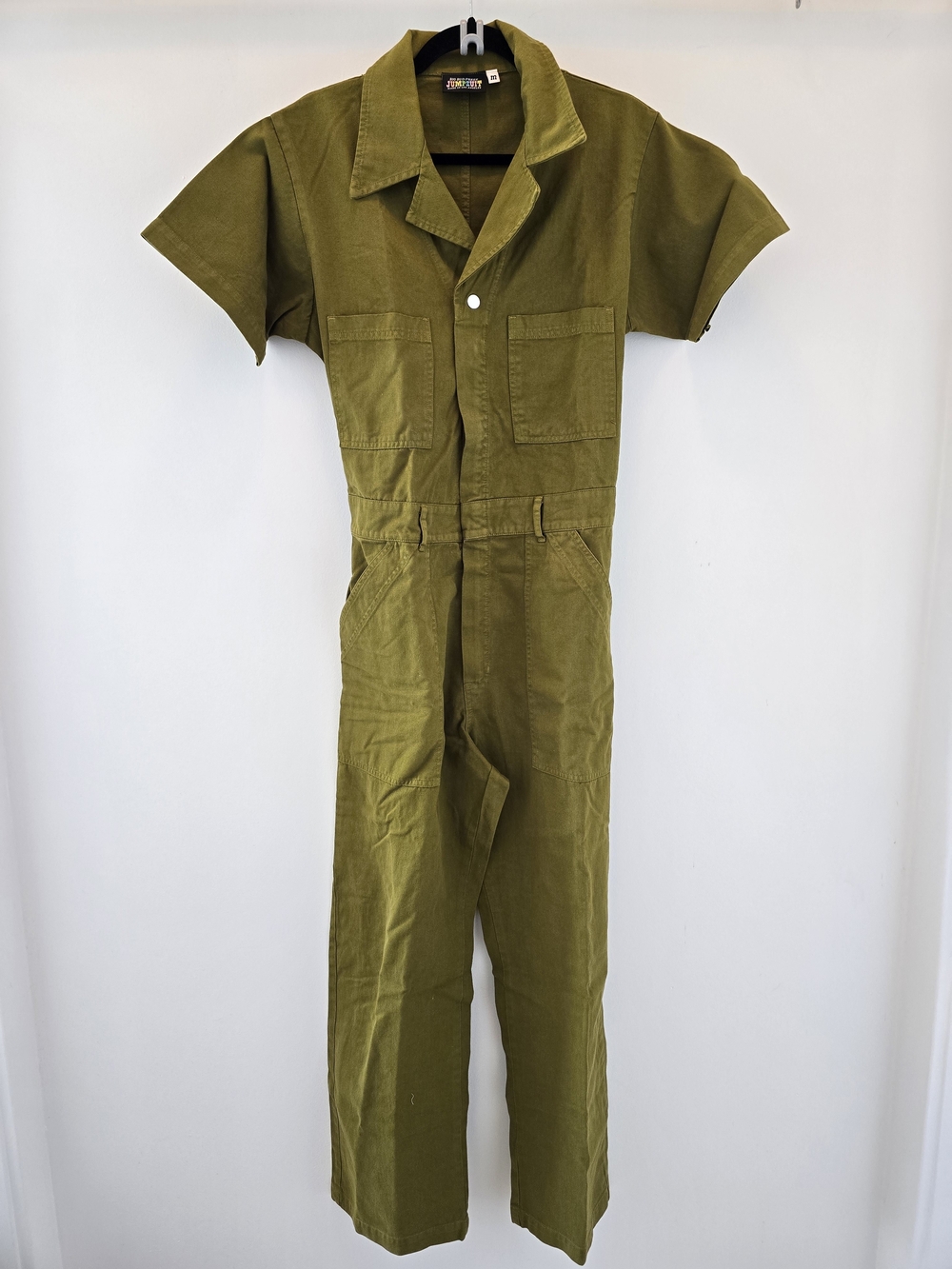 Big Bud Press Olive Jumpsuit Label Detail